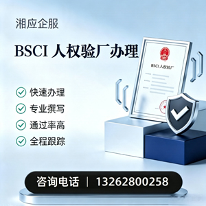 乐山BSCI人权验厂申请服务