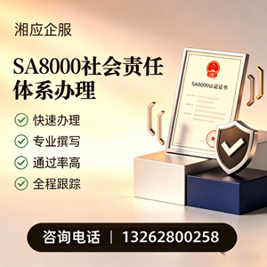 乐山SA8000社会责任体系认证服务