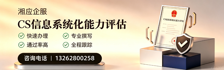 乐山CS信息系统化能力评估申报服务